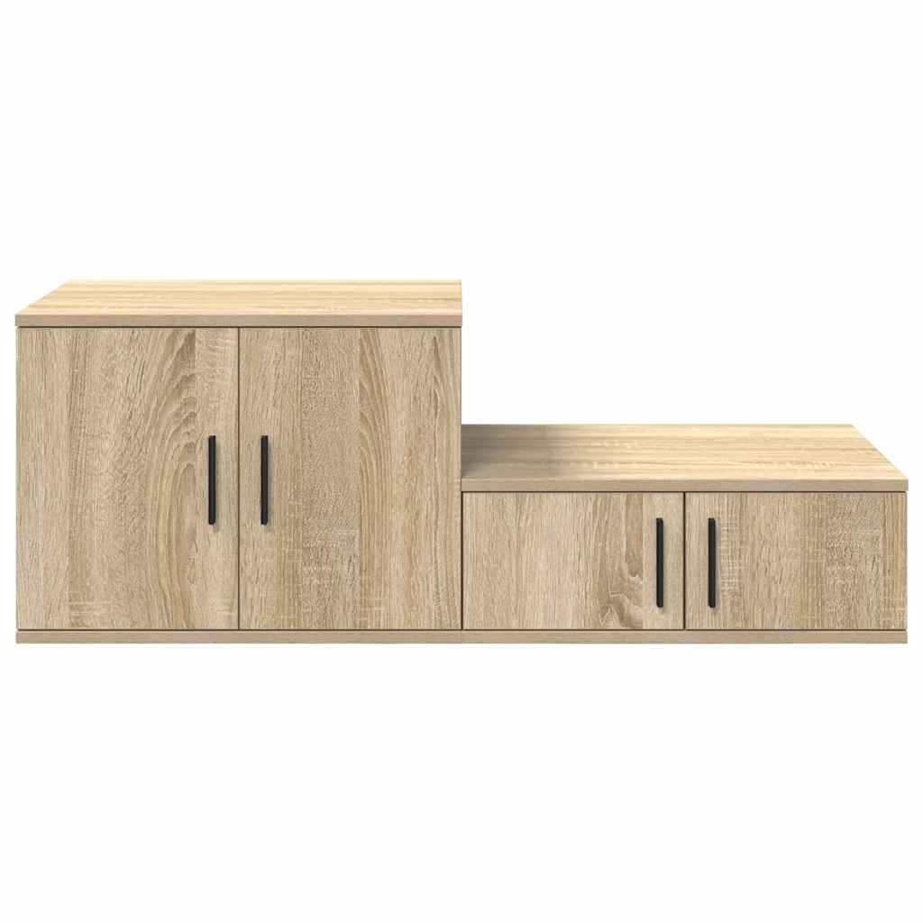 Aufbewahrungsschrank 2 pcs Sonoma-Eiche 103 x 41 x 40 cm