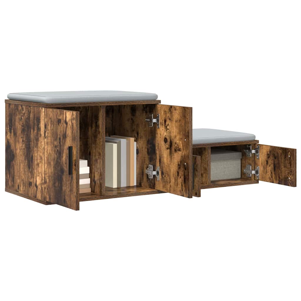 Aufbewahrungsschrank 2 pcs Geräucherte Eiche 103 x 41 x 40 cm