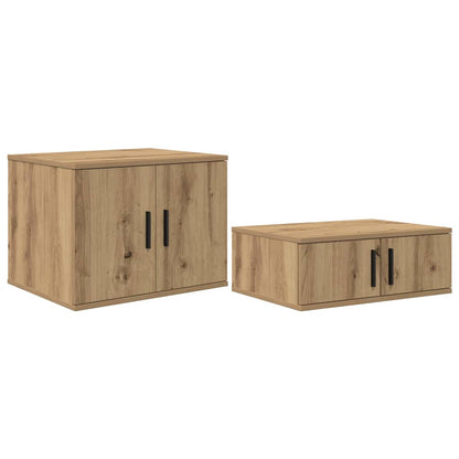 Aufbewahrungsschrank 2 pcs Artisan-Eiche 103 x 41 x 40 cm