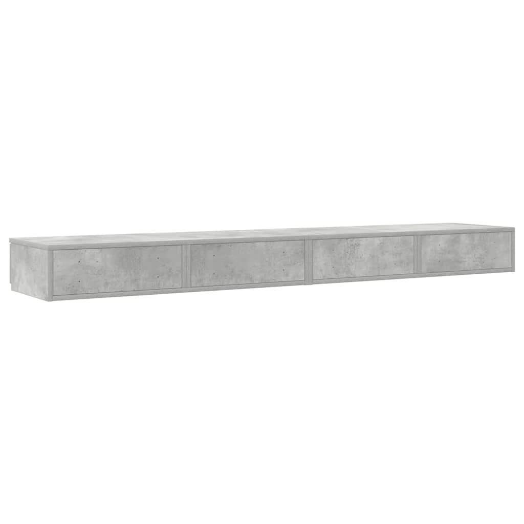 Bettschubladen Beton Grau 180 x 36,5 x 16,5 cm Holzwerkstoff