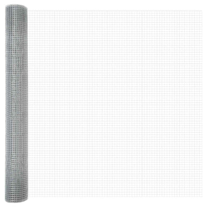 Geschweißter Drahtzaun Silber 1,2 x 10 m