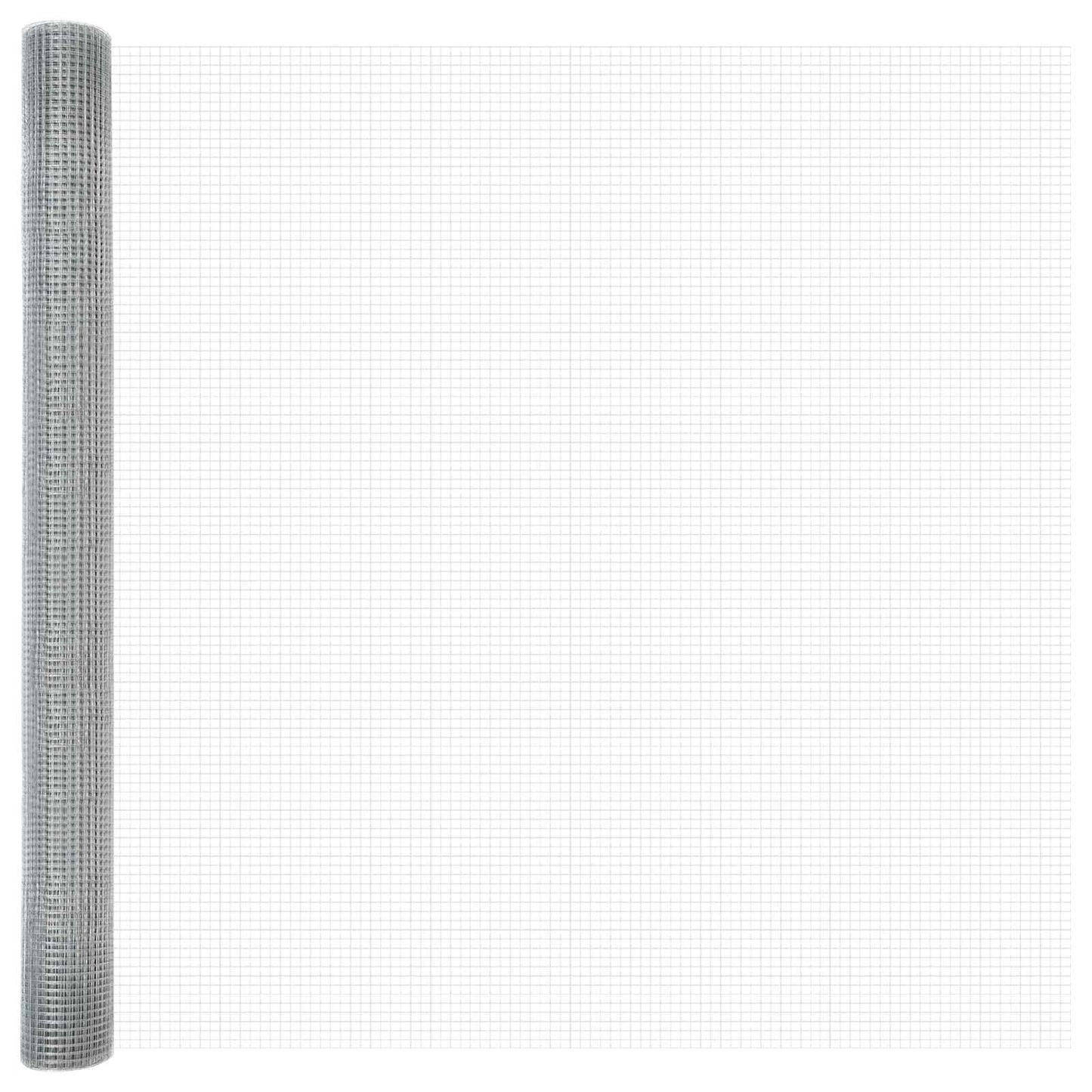Geschweißter Drahtzaun Silber 1.6 x 25 m