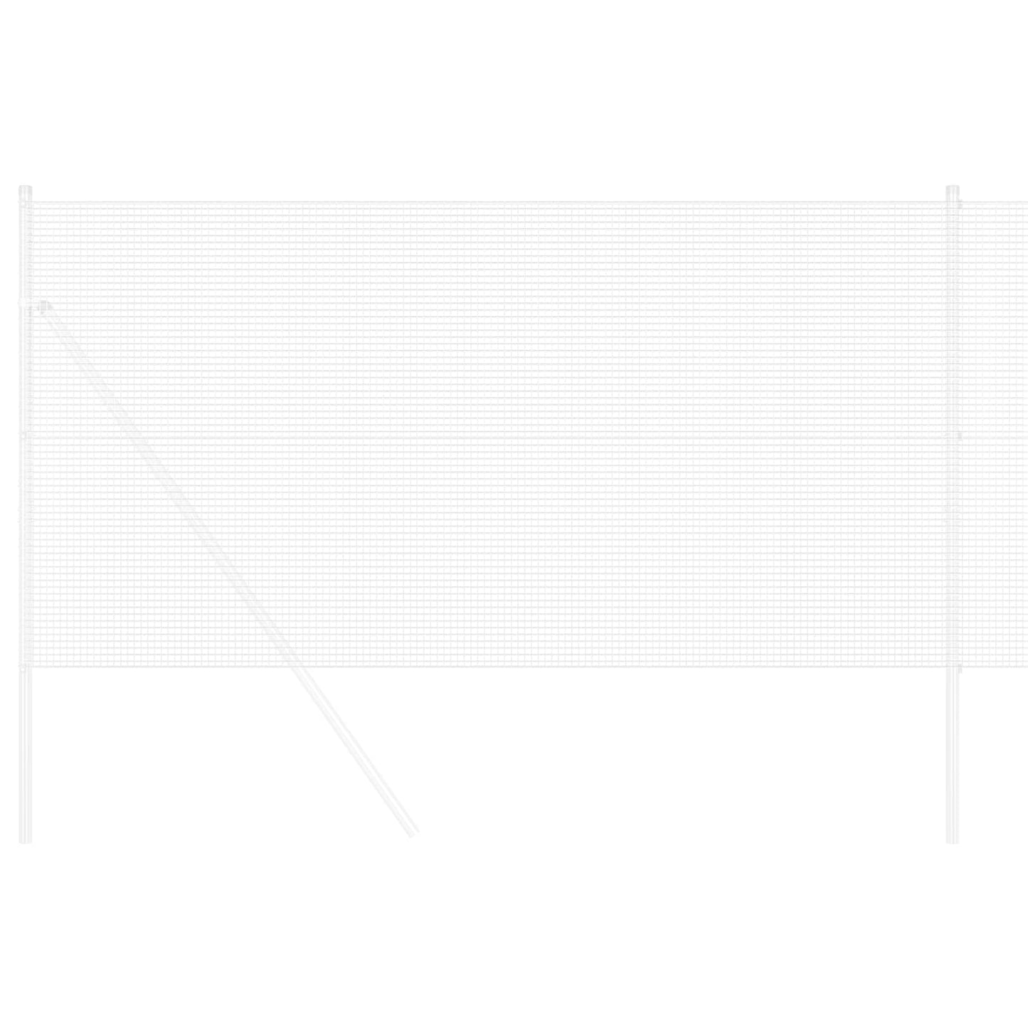 Geschweißter Drahtzaun Silber 1,4 x 50 m