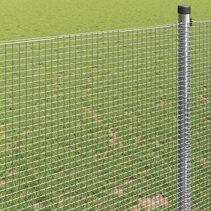 Geschweißter Drahtzaun Silber 1,5 x 50 m