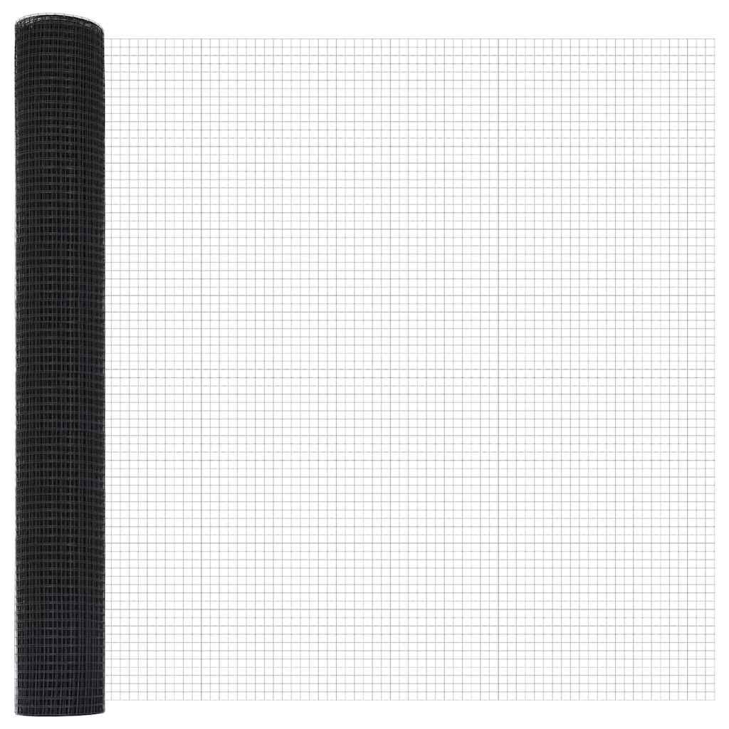 Geschweißter Drahtzaun Grau 1,2 x 10 m