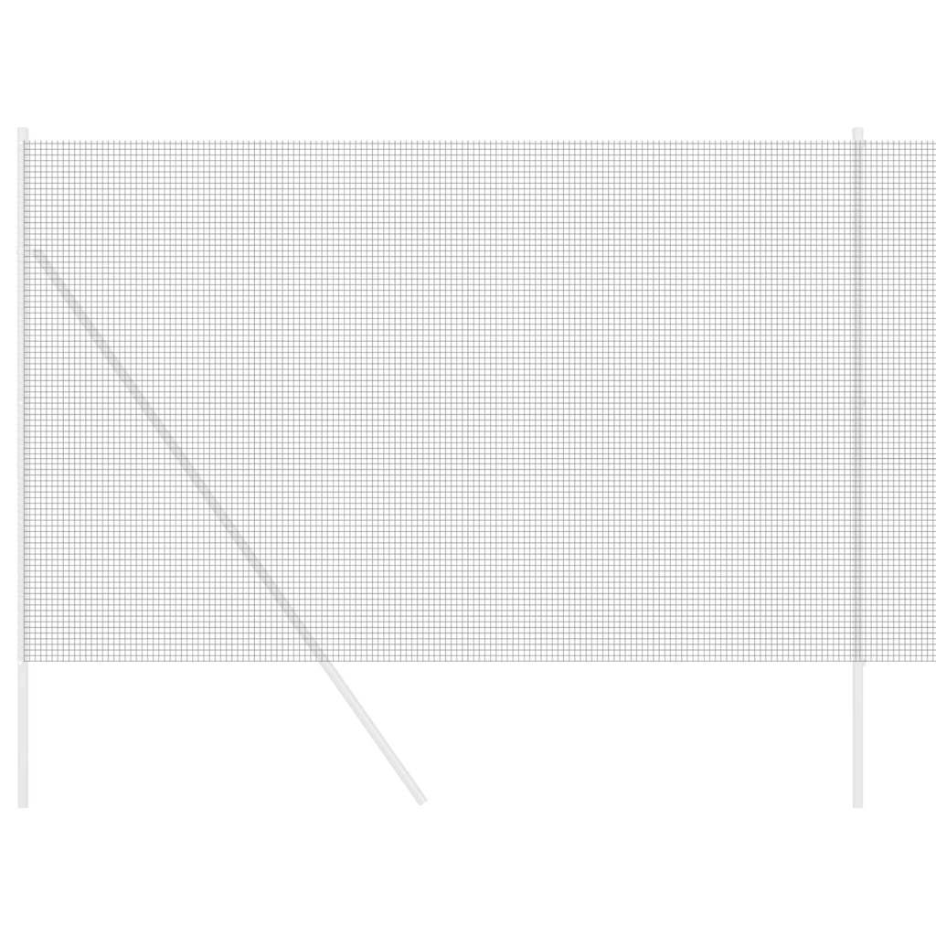 Geschweißter Drahtzaun Grau 1,5 x 50 m