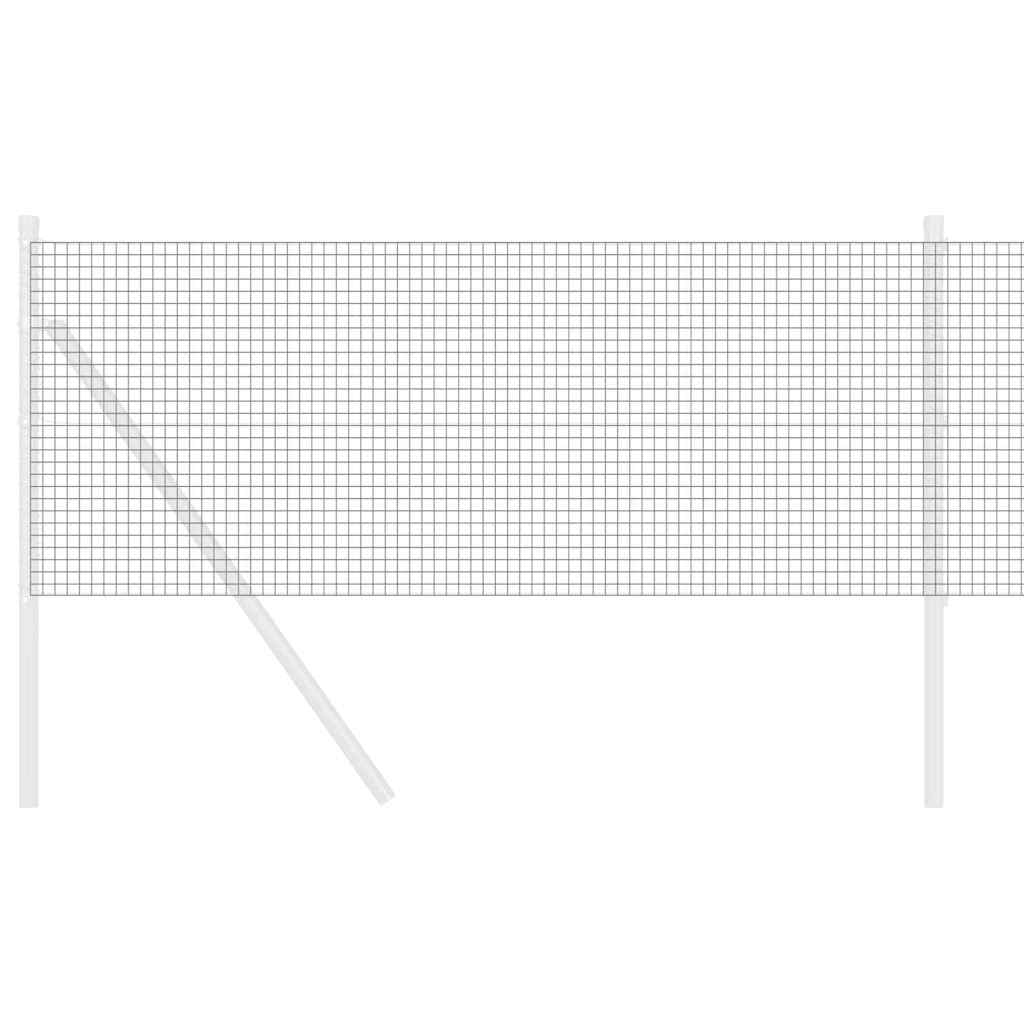 Geschweißter Drahtzaun Grau 0,5 x 100 m
