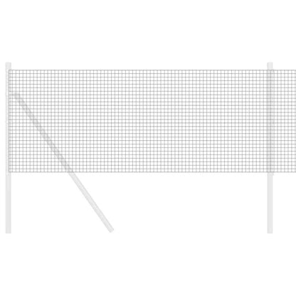 Geschweißter Drahtzaun Grau 0,6 x 100 m