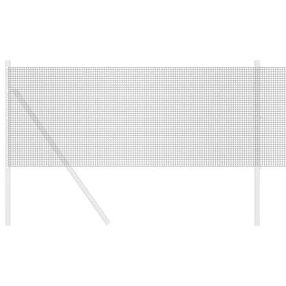 Geschweißter Drahtzaun Grau 0,8 x 100 m