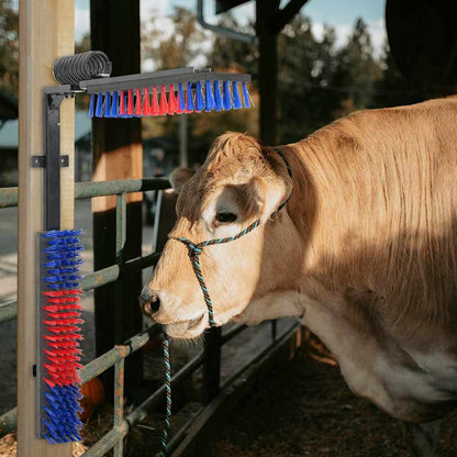 Kühbürste Verstellbar Rot und Blau 84 x 10 x 91 cm PVC