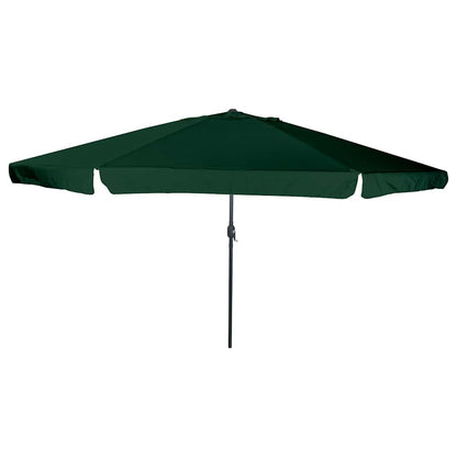 Garten-Sonnenschirm Grün 394 x 394 x 248 cm Polyester und Stahl