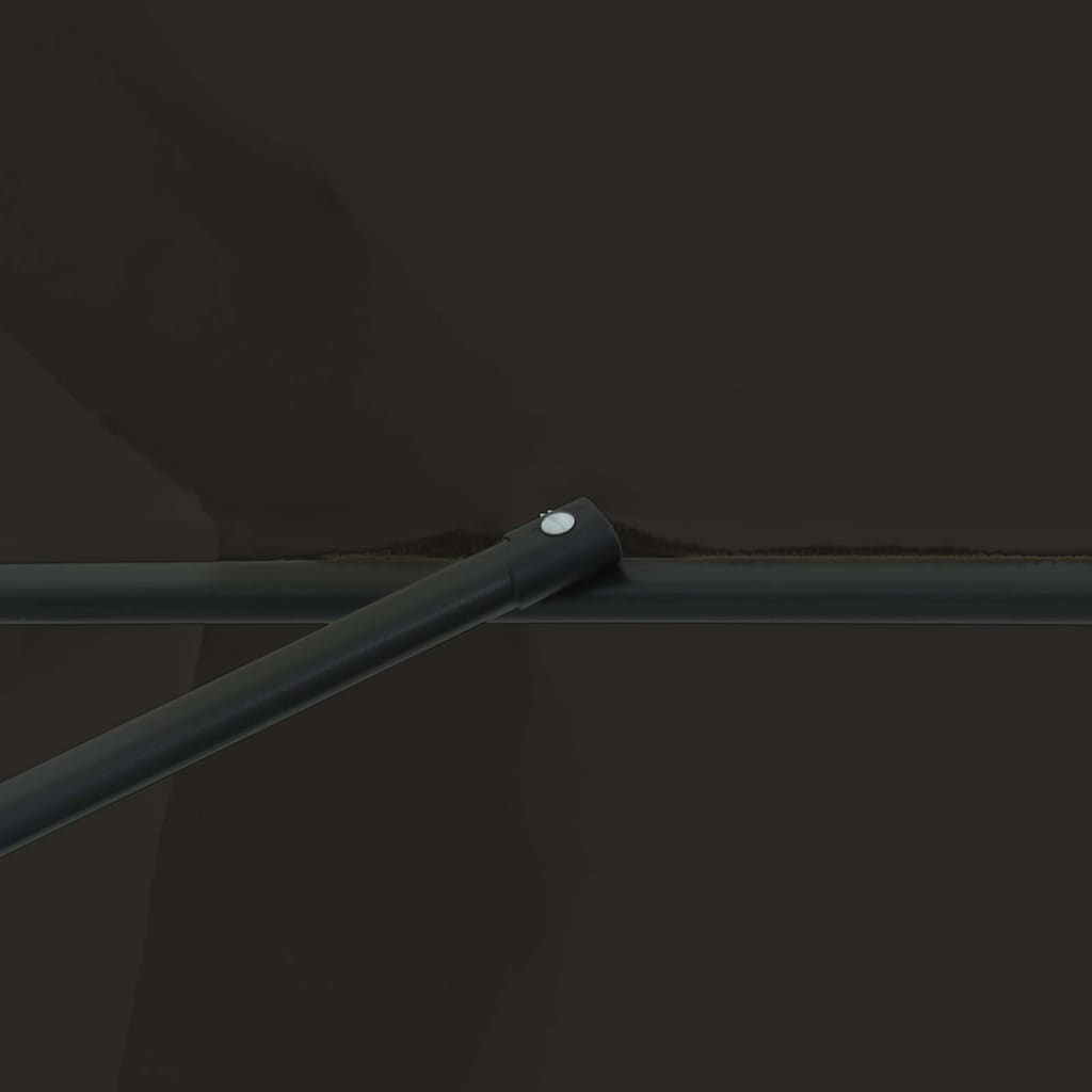 Garten-Sonnenschirm Schwarz 395 x 395 x 245 cm