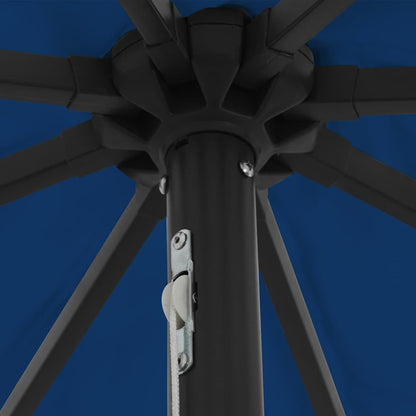 Garten-Sonnenschirm Azurblau 395 x 395 x 245 cm Polyester