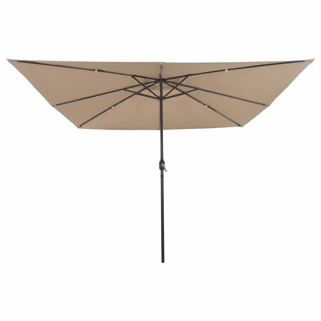 Garten-Sonnenschirm Taupe 295 x 295 x 245 cm