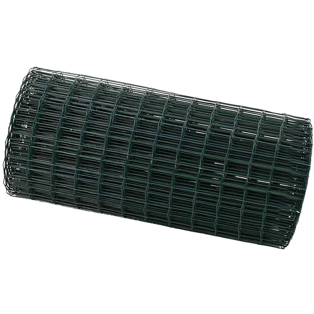 Eurozaun Grün 0,8 x 10 m PVC-beschichtetes Eisen