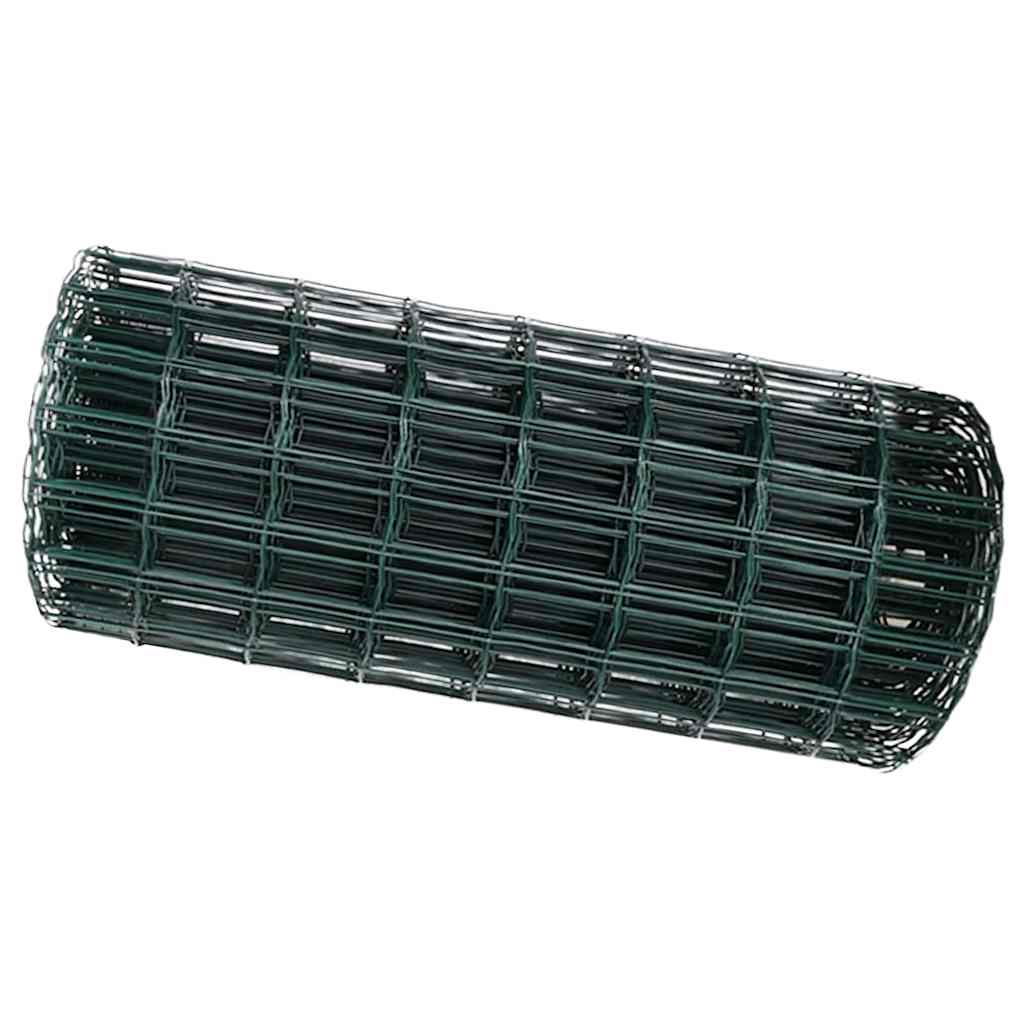 Eurozaun Grün 0,4 x 10 m PVC-beschichtetes Eisen