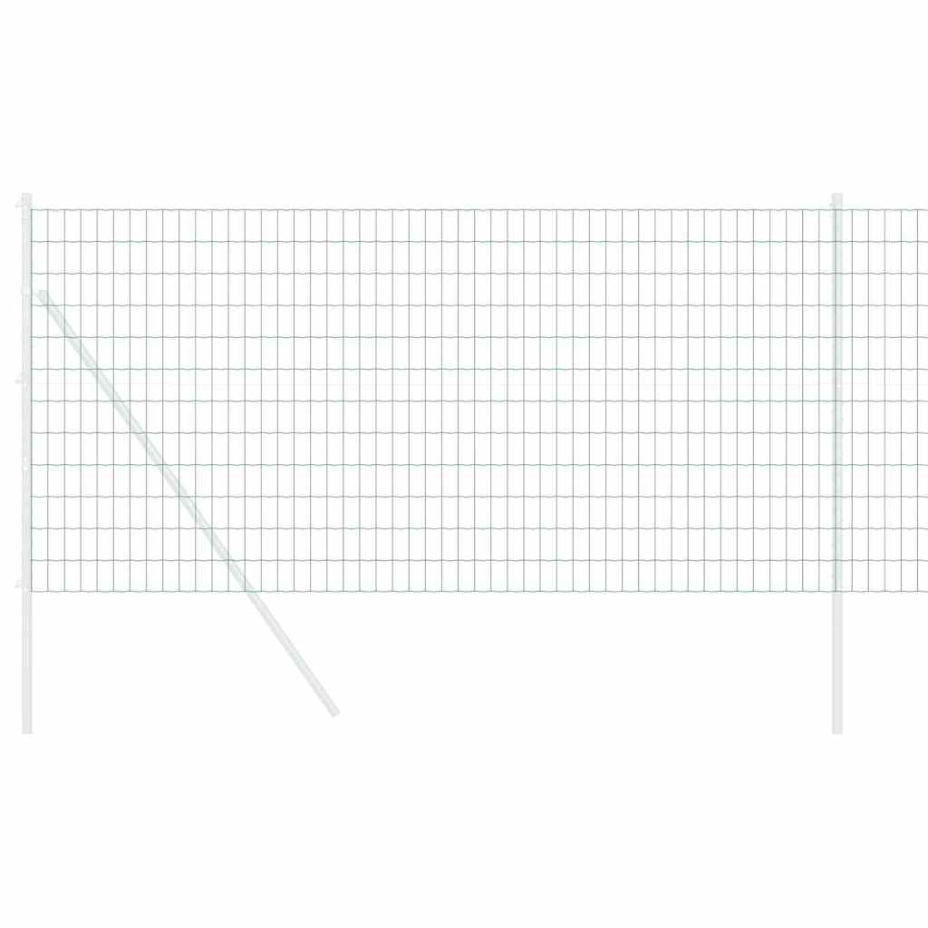 Eurozaun Grün 0,4 x 10 m PVC-beschichtetes Eisen