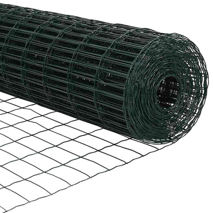 Eurozaun Grün 1,5 x 10 m PVC-beschichtetes Eisen
