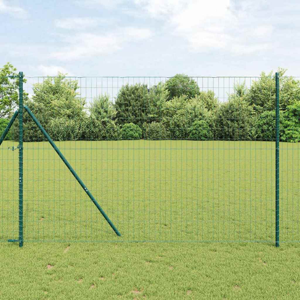 Eurozaun Grün 1,5 x 10 m PVC-beschichtetes Eisen