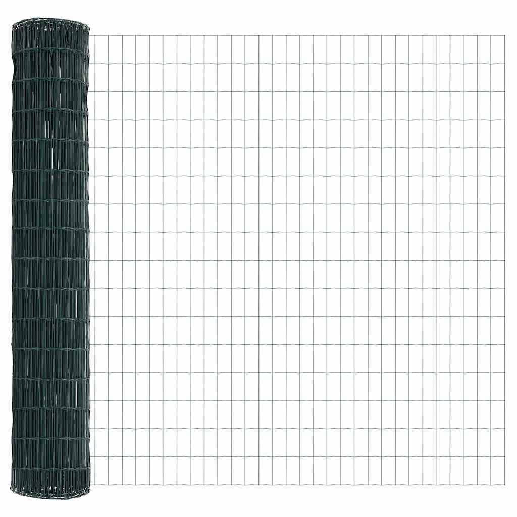 Eurozaun Grün 1,5 x 10 m PVC-beschichtetes Eisen