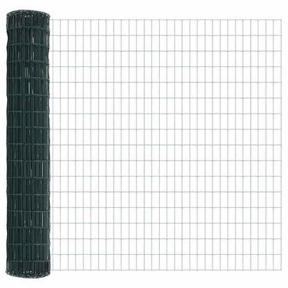 Eurozaun Grün 1,5 x 10 m PVC-beschichtetes Eisen