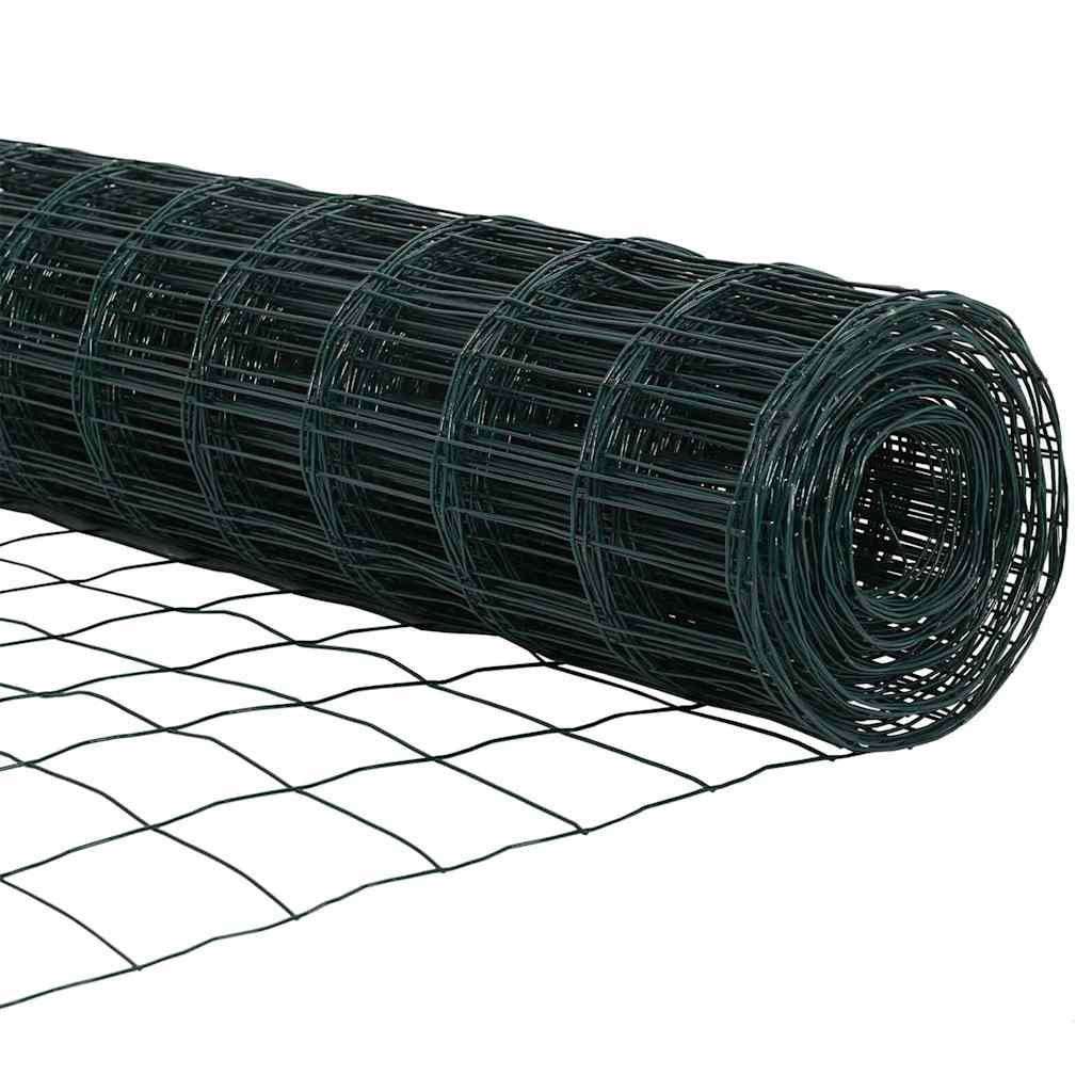 Eurozaun Grün 1,2 x 10 m PVC-beschichtetes Eisen