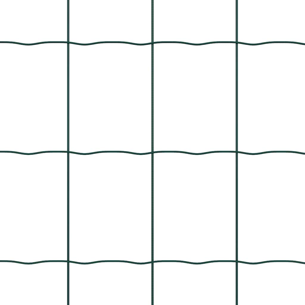 Eurozaun Grün 1,6 x 10 m PVC-beschichtetes Eisen
