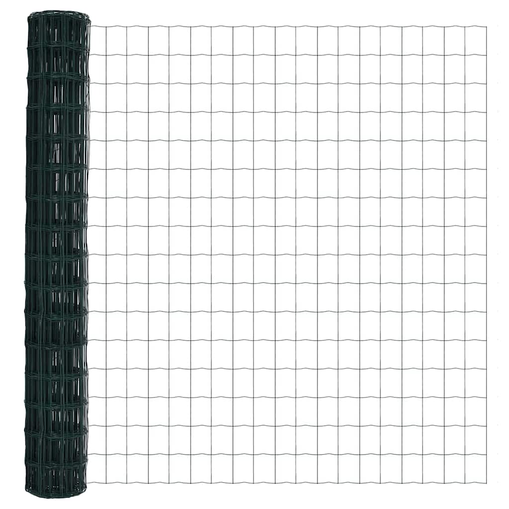 Eurozaun Grün 1,6 x 10 m PVC-beschichtetes Eisen