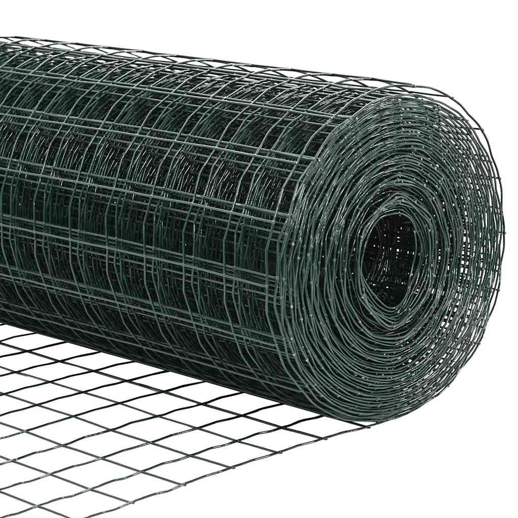 Eurozaun Grün 0,4 x 25 m PVC-beschichtetes Eisen
