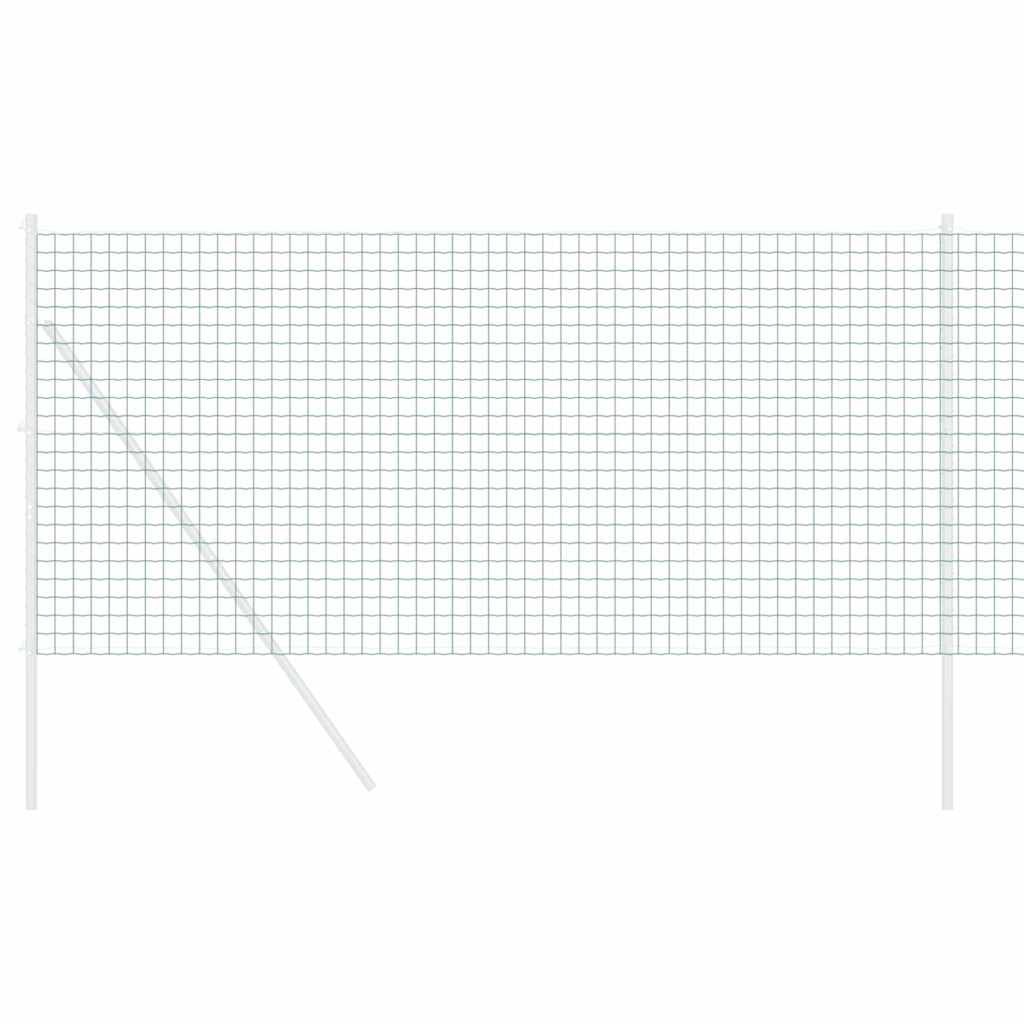 Eurozaun Grün 1 x 25 m PVC-beschichtetes Eisen