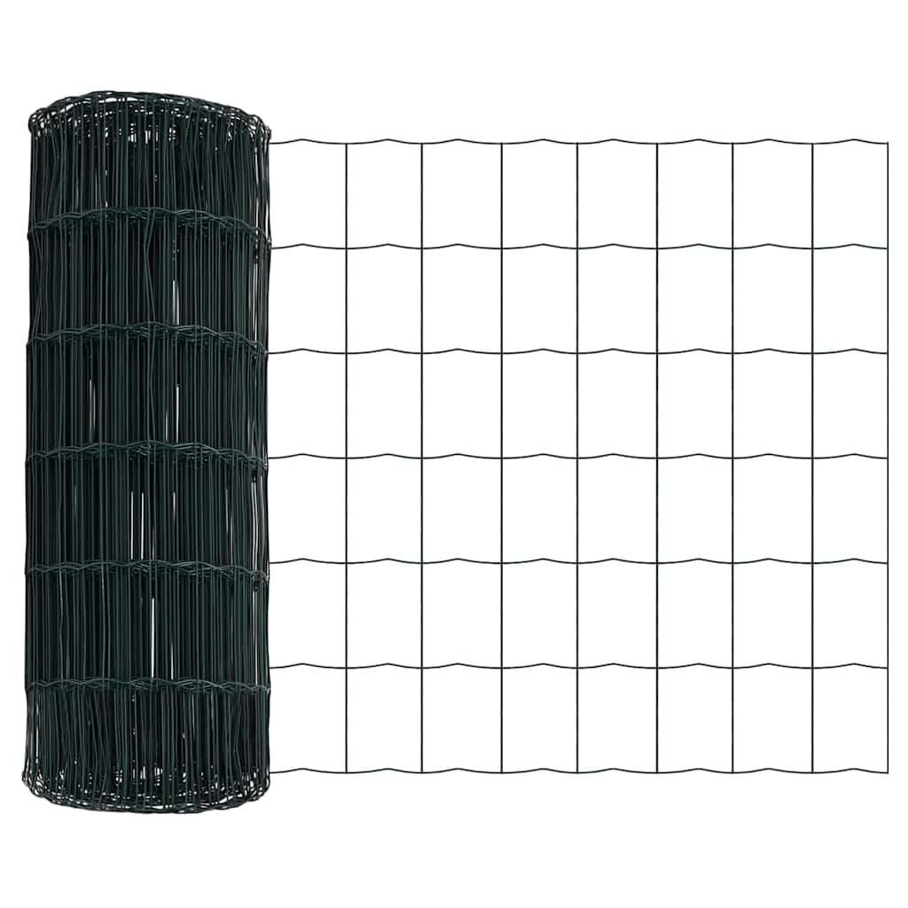 Eurozaun Grün 0,4 x 25 m PVC-beschichtetes Eisen
