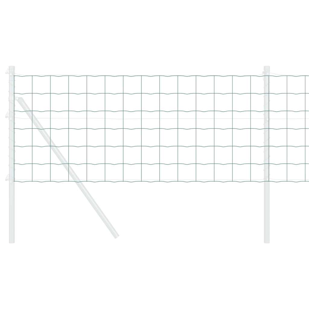 Eurozaun Grün 0,4 x 50 m PVC-beschichtetes Eisen