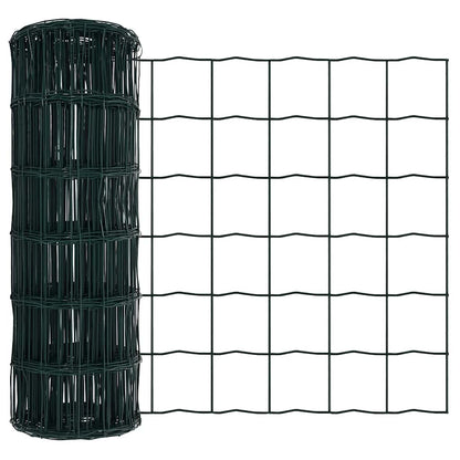 Eurozaun Grün 0,6 x 50 m PVC-beschichtetes Eisen