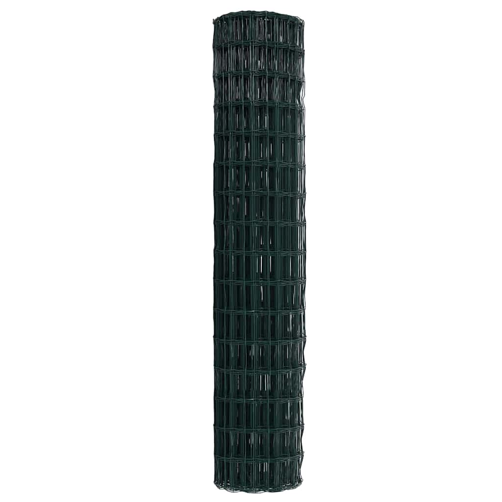Eurozaun Grün 1,6 x 10 m PVC-beschichtetes Eisen