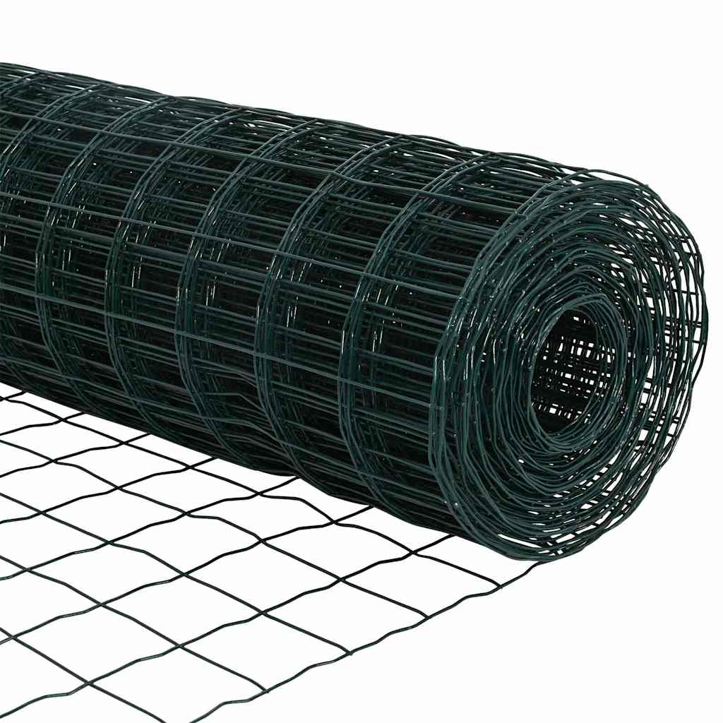 Eurozaun Grün 0,4 x 25 m PVC-beschichtetes Eisen