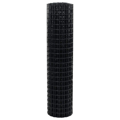 Eurozaun Grau 1 x 10 m PVC-beschichtetes Eisen