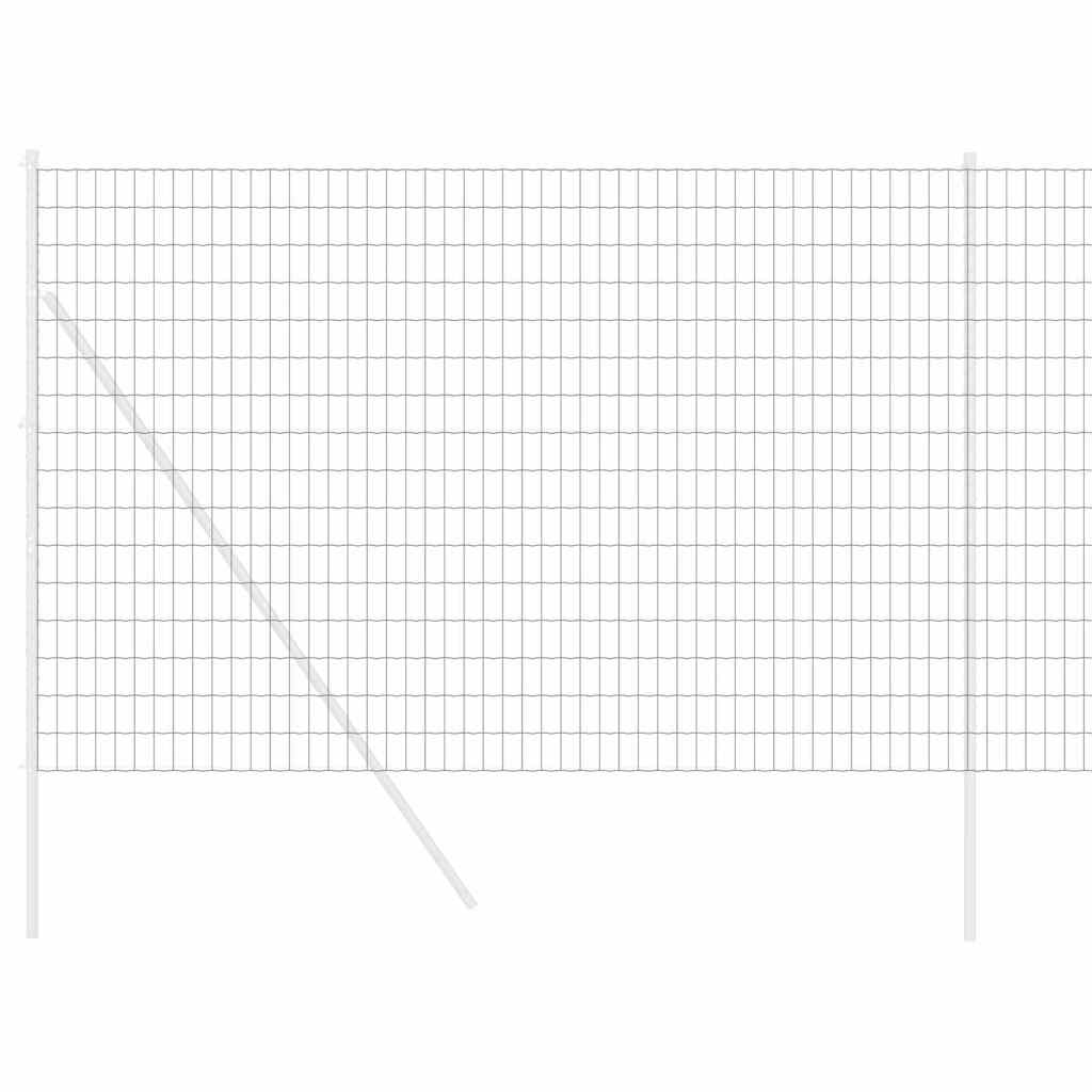 Eurozaun Grau 1,6 x 10 m PVC-beschichtetes Eisen