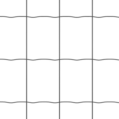 Eurozaun Grau 1,5 x 10 m PVC-beschichtetes Eisen