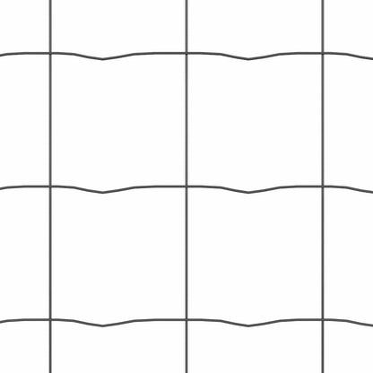 Eurozaun Grau 1,6 x 10 m PVC-beschichtetes Eisen
