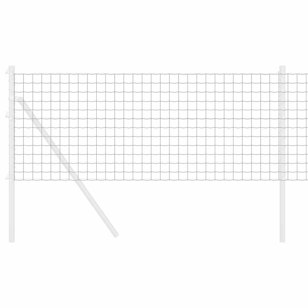 Eurozaun Grau 0,4 x 25 m PVC-beschichtetes Eisen