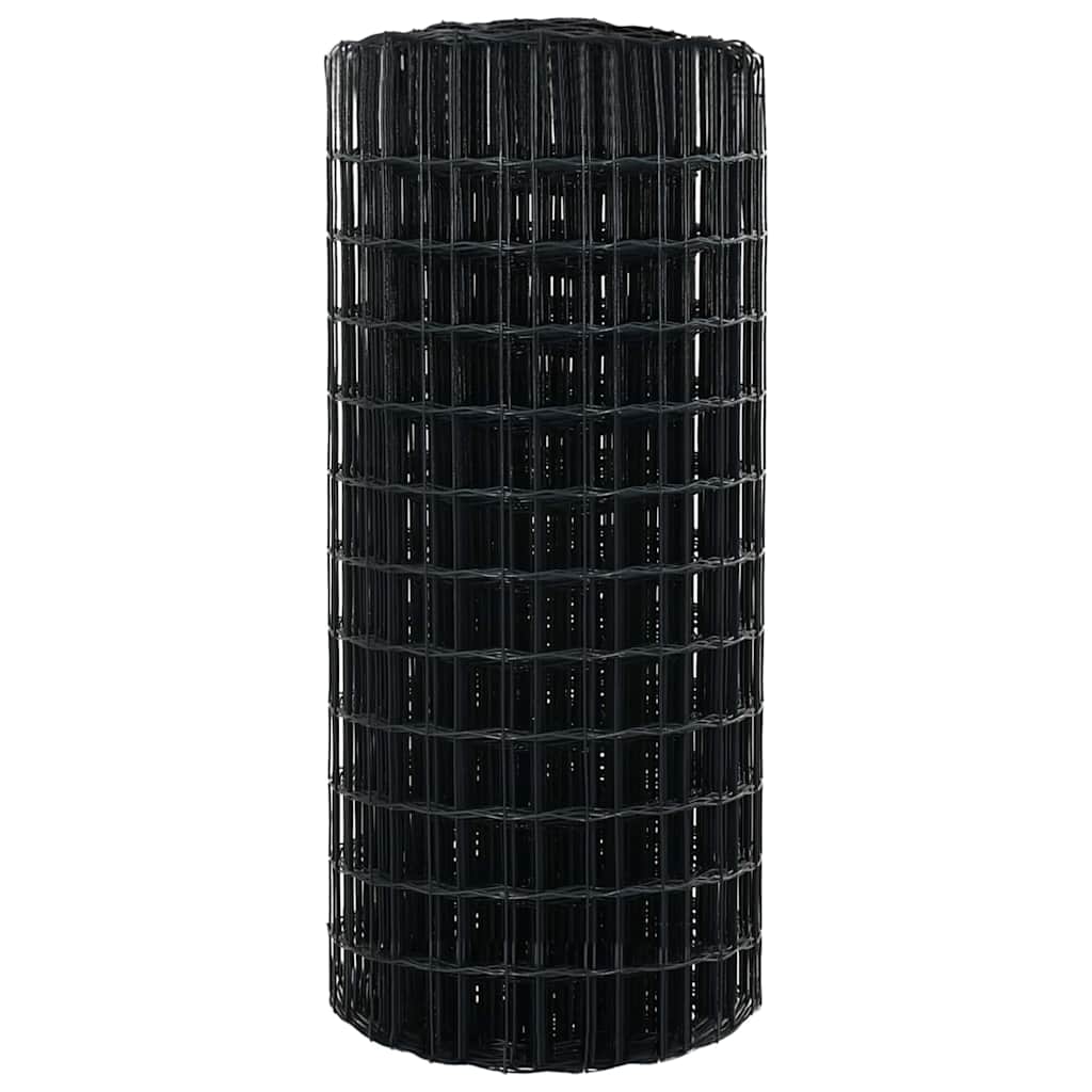 Eurozaun Grau 0,8 x 25 m PVC-beschichtetes Eisen