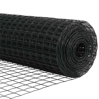 Eurozaun Grau 1,2 x 25 m PVC-beschichtetes Eisen
