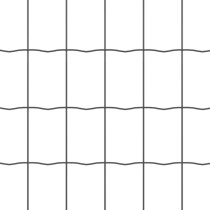 Eurozaun Grau 0,6 x 25 m PVC-beschichtetes Eisen