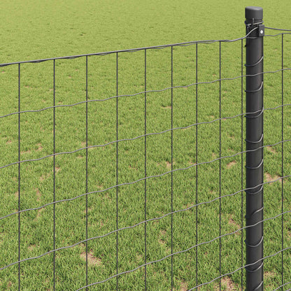 Eurozaun Grau 1,2 x 25 m PVC-beschichtetes Eisen