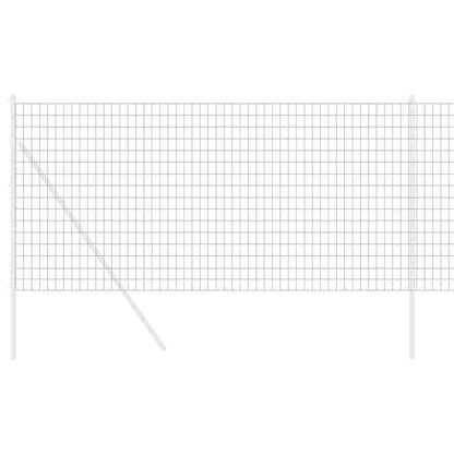 Eurozaun Grau 1,2 x 25 m PVC-beschichtetes Eisen
