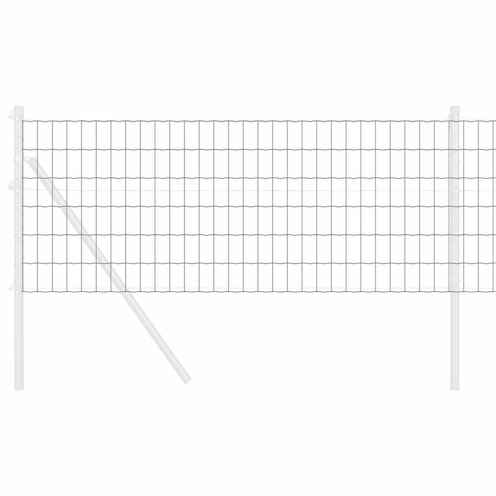 Eurozaun Grau 0,4 x 25 m PVC-beschichtetes Eisen