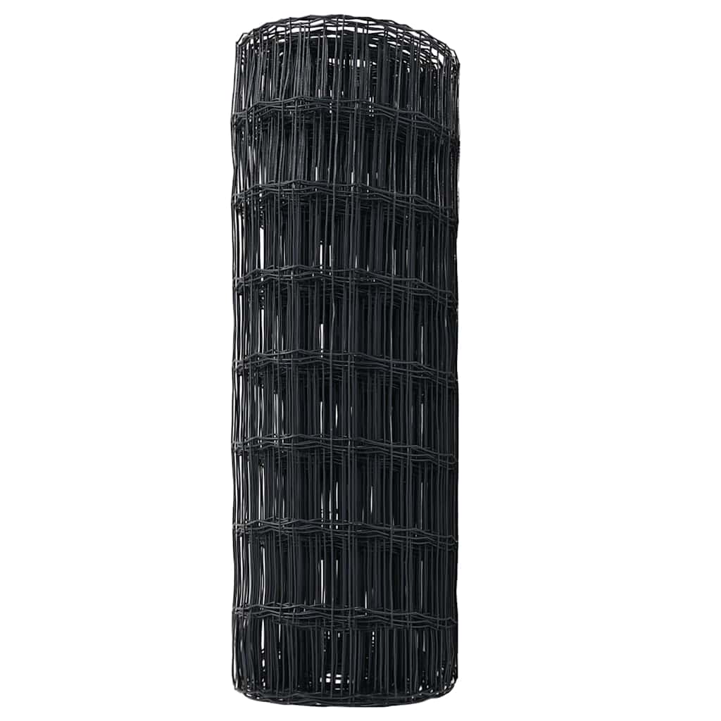 Eurozaun Grau 0,6 x 25 m PVC-beschichtetes Eisen