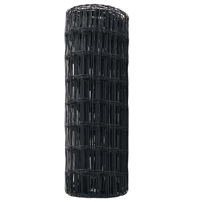 Eurozaun Grau 0,6 x 25 m PVC-beschichtetes Eisen