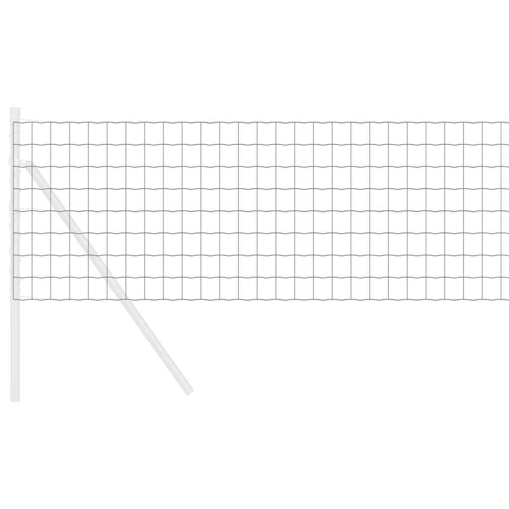 Eurozaun Grau 0,6 x 25 m PVC-beschichtetes Eisen