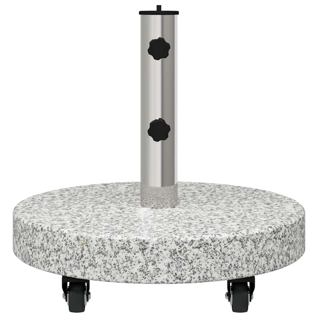 Sonnenschirmständer Grau 45 x 45 x 45 cm Granit und Edelstahl
